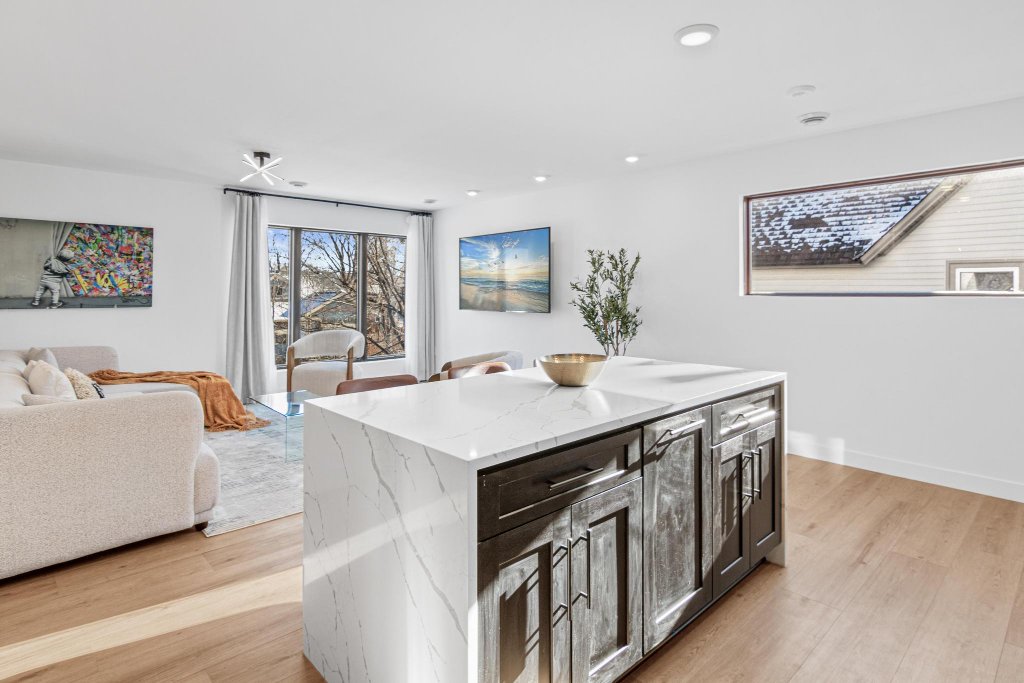 Third level open-plan living